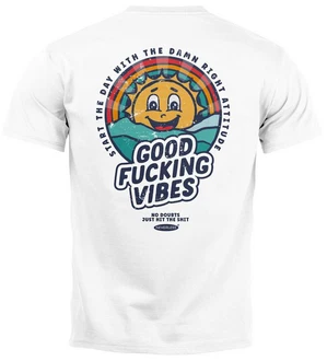 Neverless Print-Shirt Backprint Good Vibes Herren