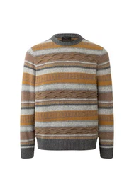 Strickfleece-Pullover Pullover Rundhals 1/1 Arm