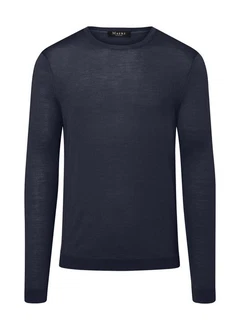 MAERZ Muenchen Strickpullover Dunkelblau