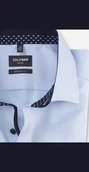 OLYMP Langarmhemd Hemden Hellblau/Blau