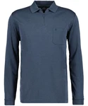 RAGMAN Polo zip soft knit LS 