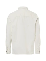 Fynch-Hatton Langarmhemd Khaki/Beige/Weiß