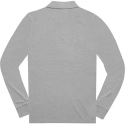 FC-Moto Funktionshemd Long Run Polo Langarmshirt Grau/Hellgrau