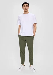 Stoffhose Relaxed: Hose aus Seersucker