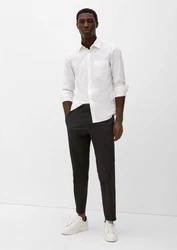 s.Oliver Stoffhose Relaxed Hose Seersucker 