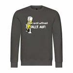 deinshirt Rundhalspullover Herren Wer nicht mittrinkt fllt auf Mit Print Motiv Beige/Hellgrau/Hellblau/Dunkelgrün/Grau/Braun