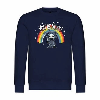 deinshirt Rundhalspullover Herren You're Next Mit Print Motiv deinshirt Rundhalspullover Herren You're Next Mit Print Motiv