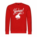 deinshirt Rundhalspullover Yeehaw Mit Print Motiv Rot
