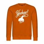 deinshirt Rundhalspullover Yeehaw Mit Print Motiv Gelb/Orange