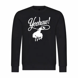 deinshirt Rundhalspullover Yeehaw Mit Print Motiv