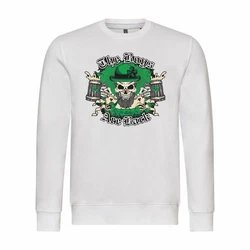 deinshirt Rundhalspullover Herren Pullover The Boys are back Grün/Creme/Weiß/Hellgrün/Beige