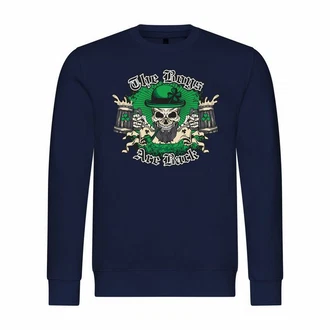 deinshirt Rundhalspullover Herren Pullover The Boys are back Blau deinshirt Rundhalspullover Herren Pullover The Boys are back Blau