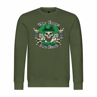 deinshirt Rundhalspullover Herren Pullover The Boys are back Dunkelgrün/Grün deinshirt Rundhalspullover Herren Pullover The Boys are back Dunkelgrün/Grün