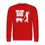 deinshirt Rundhalspullover Herren The Walking Dad Mit Print Motiv Rot/Dunkelrot