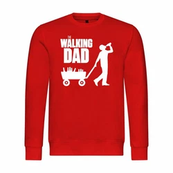 deinshirt Rundhalspullover Herren The Walking Dad Mit Print Motiv Rot/Dunkelrot