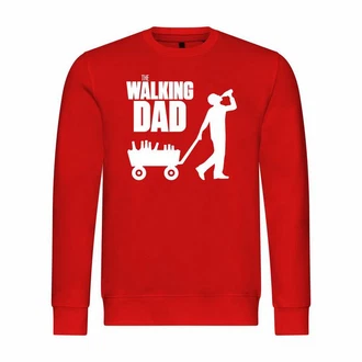 deinshirt Rundhalspullover Herren The Walking Dad Mit Print Motiv Rot/Dunkelrot deinshirt Rundhalspullover Herren The Walking Dad Mit Print Motiv Rot/Dunkelrot