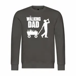 deinshirt Rundhalspullover Herren The Walking Dad Mit Print Motiv Grau/Dunkelgrau/Dunkelgrün