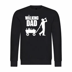 deinshirt Rundhalspullover Herren The Walking Dad Mit Print Motiv Schwarz/Grau/Rot