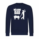 deinshirt Rundhalspullover Herren The Walking Dad Mit Print Motiv Dunkelblau/Blau
