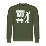deinshirt Rundhalspullover Herren The Walking Dad Mit Print Motiv Dunkelgrün/Grün