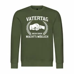 deinshirt Rundhalspullover Herren Pullover Vatertag Mit Print Motiv Dunkelgrün/Grün/Mintgrün
