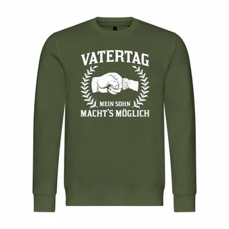 deinshirt Rundhalspullover Herren Pullover Vatertag Mit Print Motiv