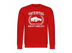 deinshirt Rundhalspullover Herren Mit Print Motiv Dunkelrot/Rot/Lila