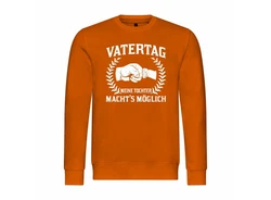 deinshirt Rundhalspullover Herren Mit Print Motiv Orange/Gelb