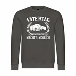 deinshirt Rundhalspullover Herren Mit Print Motiv Grau/Dunkelgrau/Rosa/Mintgrün/Dunkelgrün