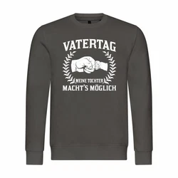 deinshirt Rundhalspullover Herren Mit Print Motiv Grau/Dunkelgrau/Rosa/Mintgrün/Dunkelgrün