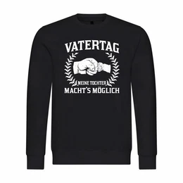 Rundhalspullover Herren Pullover Vatertag meine Tochter machts mglich Mit Print Motiv, Grafik