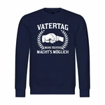 deinshirt Rundhalspullover Herren Mit Print Motiv Dunkelblau/Blau