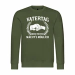 deinshirt Rundhalspullover Herren Mit Print Motiv Dunkelgrün/Grün