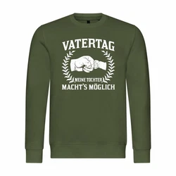 deinshirt Rundhalspullover Herren Mit Print Motiv Dunkelgrün/Grün