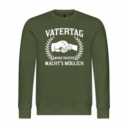 Rundhalspullover Herren Pullover Vatertag meine Tochter machts mglich Mit Print Motiv, Grafik