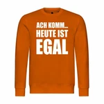 deinshirt Rundhalspullover Herren Ach komm Heute ist egal Mit Print Motiv Orange/Gelb