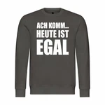 deinshirt Rundhalspullover Herren Ach komm Heute ist egal Mit Print Motiv Hellgrau/Dunkelgrau/Dunkelgrün/Grau