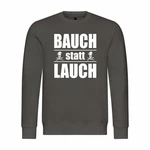 deinshirt Rundhalspullover Herren Pullover Bauch statt Lauch Mit Print Motiv Schwarz/Dunkelgrau/Dunkelgrün/Hellgrau