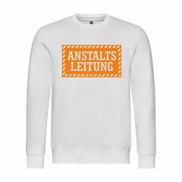 Rundhalspullover Herren Pullover Anstaltsleitung Mit Print Motiv, Grafik