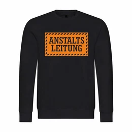 Rundhalspullover Herren Pullover Anstaltsleitung Mit Print Motiv, Grafik