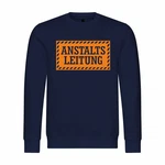 deinshirt Rundhalspullover Herren Anstaltsleitung Mit Print Motiv Dunkelblau/Blau