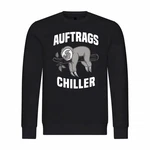 deinshirt Herren Rundhalspullover Auftrags Chiller Faultier Mit Print Motiv Schwarz/Braun/Grau/Silber