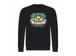 deinshirt Rundhalspullover Herren Pullover Ich Liebe die Berge Braun/Dunkelblau/Gelb/Schwarz/Blau/Lila/Dunkelgrün