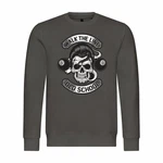 deinshirt Rundhalspullover Herren Walk the line Mit Print Motiv Dunkelgrau/Grau/Hellgrau/Dunkelgrün