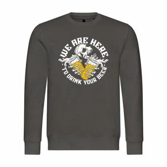 deinshirt Rundhalspullover Herren We are here top drink your Beer deinshirt Rundhalspullover Herren We are here top drink your Beer