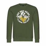 deinshirt Rundhalspullover Herren We are here top drink your Beer Dunkelgrün/Grün