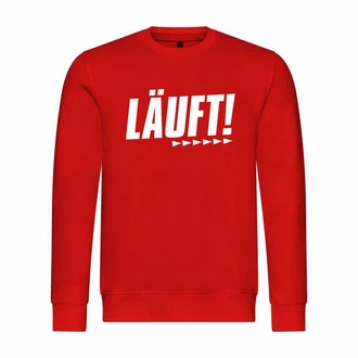 deinshirt Rundhalspullover Herren Pullover Mit Print Motiv Rot