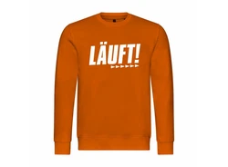 deinshirt Rundhalspullover Herren Pullover Mit Print Motiv Orange