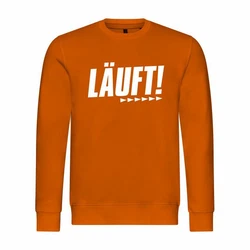 deinshirt Rundhalspullover Herren Pullover Mit Print Motiv Orange