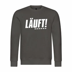 deinshirt Rundhalspullover Herren Pullover Mit Print Motiv Grau/Dunkelgrau/Beige/Rot/Braun